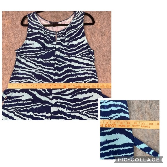 Lands End Tiger Print Resort Cruise Vacation Beach Casual Midi Sundress - Sz L - Picture 15 of 16